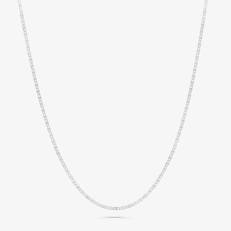 Corrente Malha Piastrinni em Ouro Branco 18K - 60cm