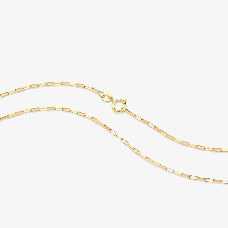 Corrente Malha Veneziana Alongada em Ouro Amarelo 18k - 45CM