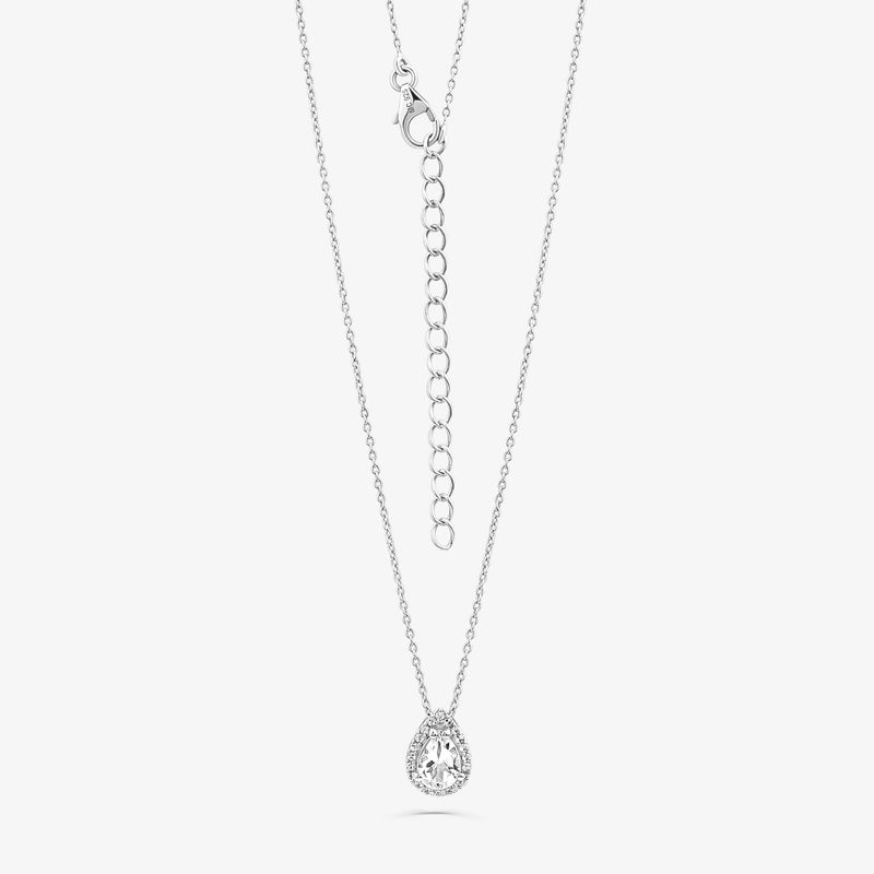 Colar Gota com Topázio em Prata 925