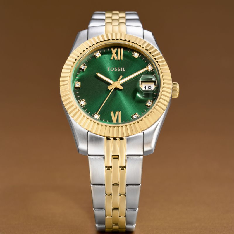 Relogio Fossil Feminino Scarlette em Aço Bicolor ES5388/1VN