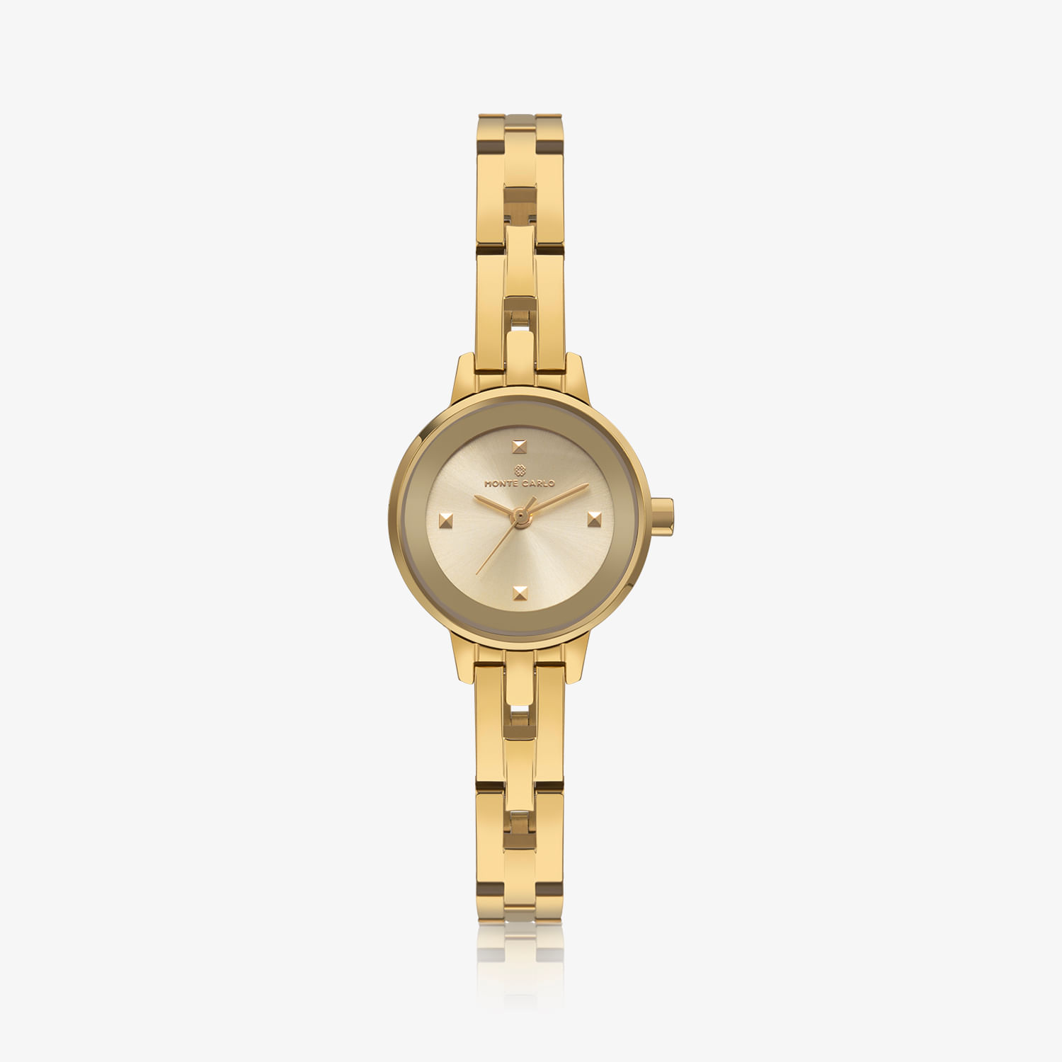 Relógio Monte Carlo Feminino em Aço Dourado