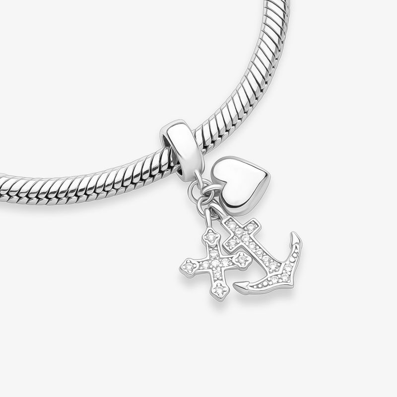 Charm Trio Amuletos em Prata 925