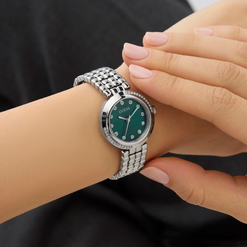 Relógio Guess Feminino Aço Prateado GW0930L1
