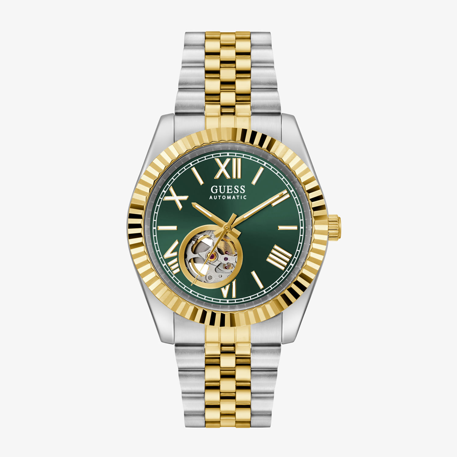 Relógio Guess Masculino Automático em Aço Bicolor GW0984G4