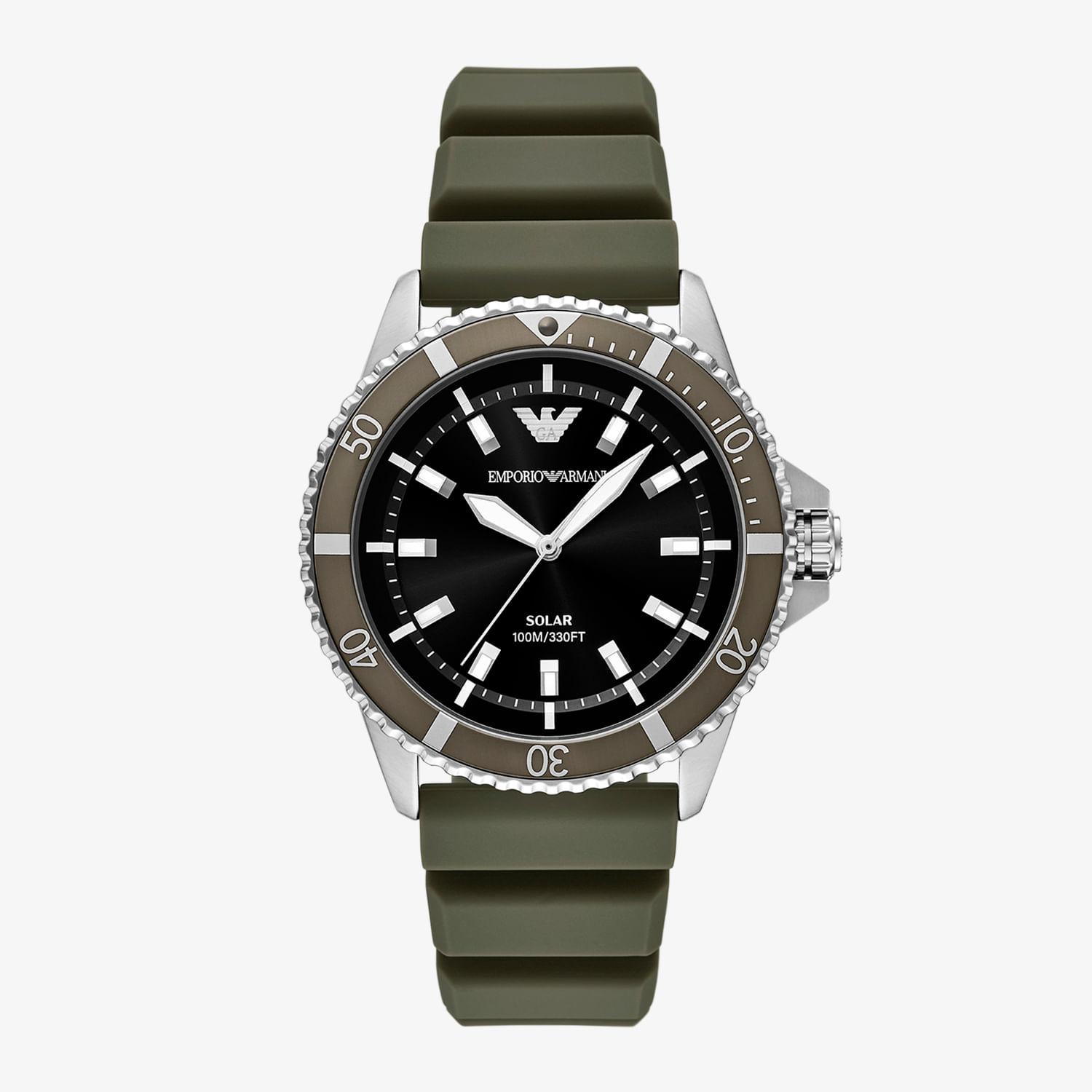 Relógio Empório Armani World Explorer Solar Masculino em Aço
