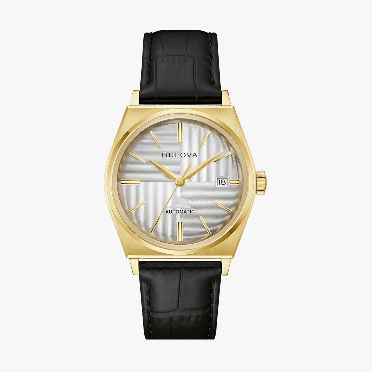 Relógio Bulova Frank Sinatra Masculino em Couro 97B243