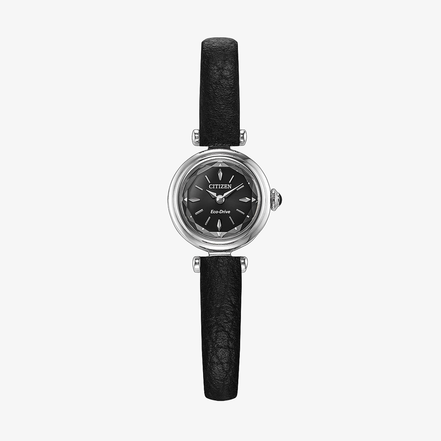 Relógio Citizen Eco-Drive Feminino em Couro Preto EG7081-00EN