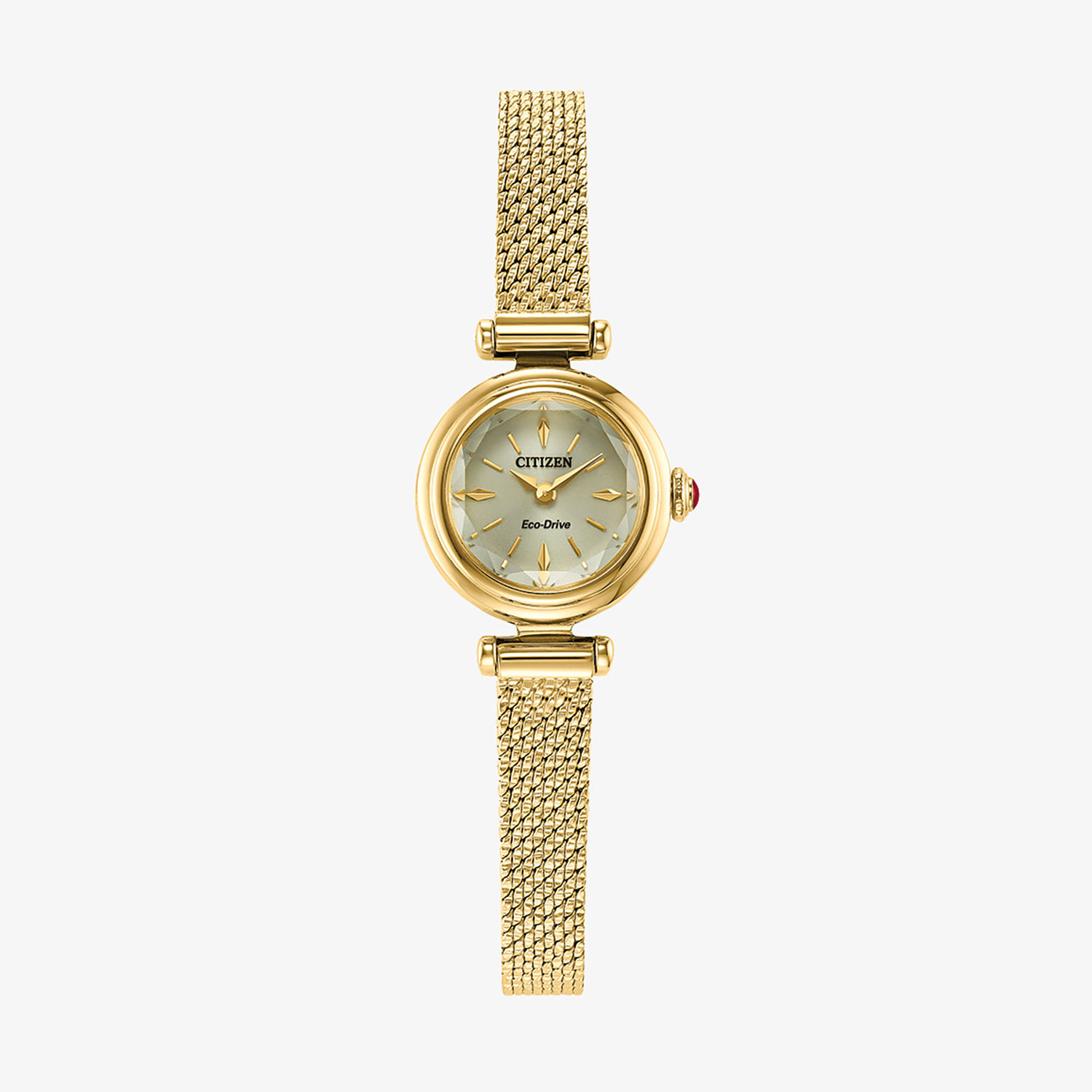 Relógio Citizen Eco-Drive Feminino em Aço Dourado EG7086-57PN